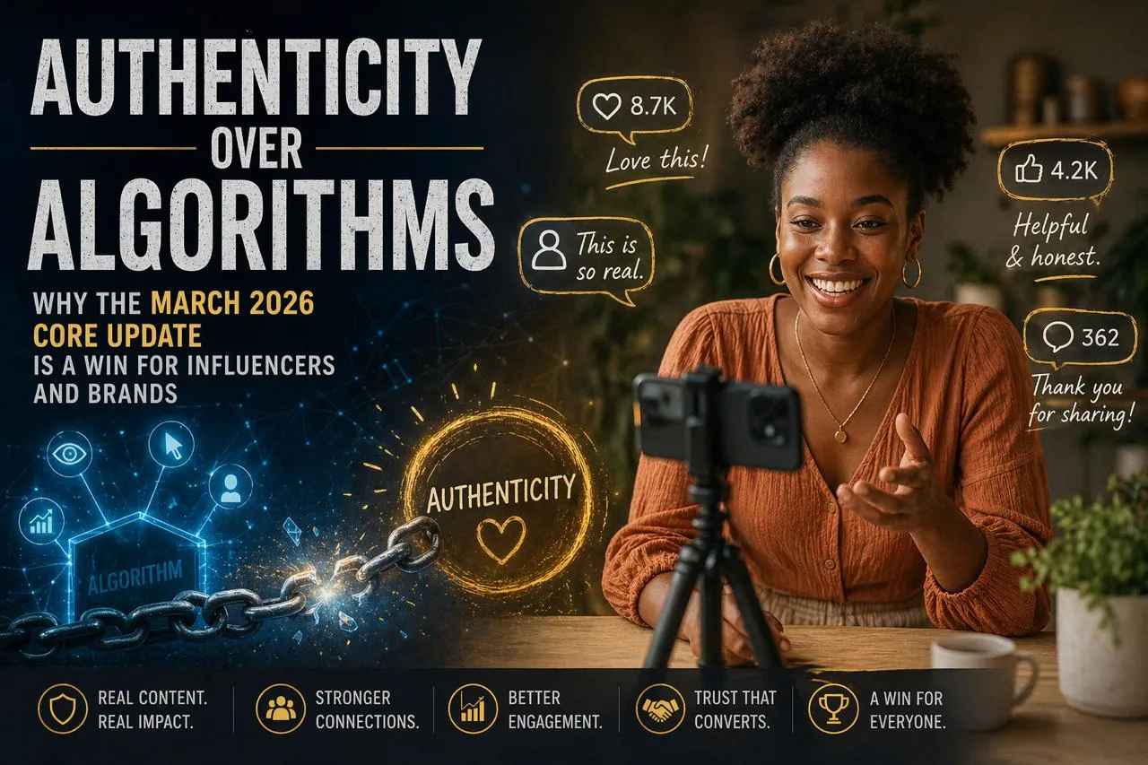Authenticity Over Algorithms: Why the March 2026 Core Update is a Win for Influencers and Brands